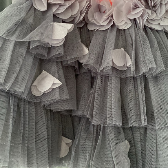 ISABELLA & CHLOE  Toddler Girl Dress - size 3T - coral and gray - Picture 2 of 7